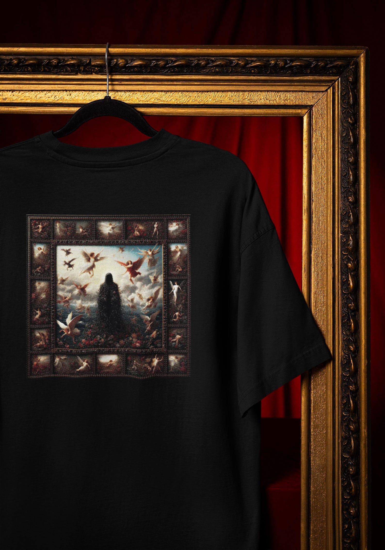 Gothic Angel T-Shirt: Celestial Dark Fantasy Graphic Tee Comfort Colors® 2XL