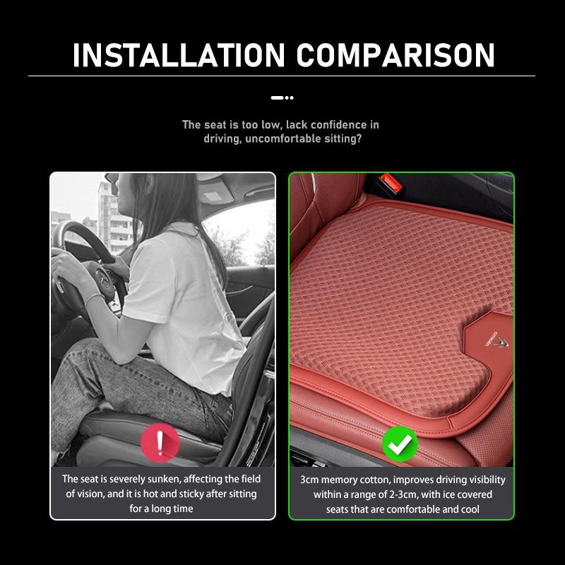 Car Seat Cushion Thicken Breathable Ice Silk Protector Pad For Citroen C4 C3 C5 C1 C2 C6 VTS C4L DS3 DS4 DS5 Grand Berlingo
