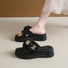 Fairy Wind Thick-bottomed Cool Slippers Female Summer Wear 2025 New with Skirt Soft-bottomed Casual Muffin Beach Slippers