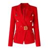 Classic Style Office Women Pocket Blazers with Blet
