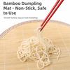 30/40/50cm Bamboo Dumpling Tray Eco-Friendly Dumpling Display Pad Food Storage Plate  Food Storage