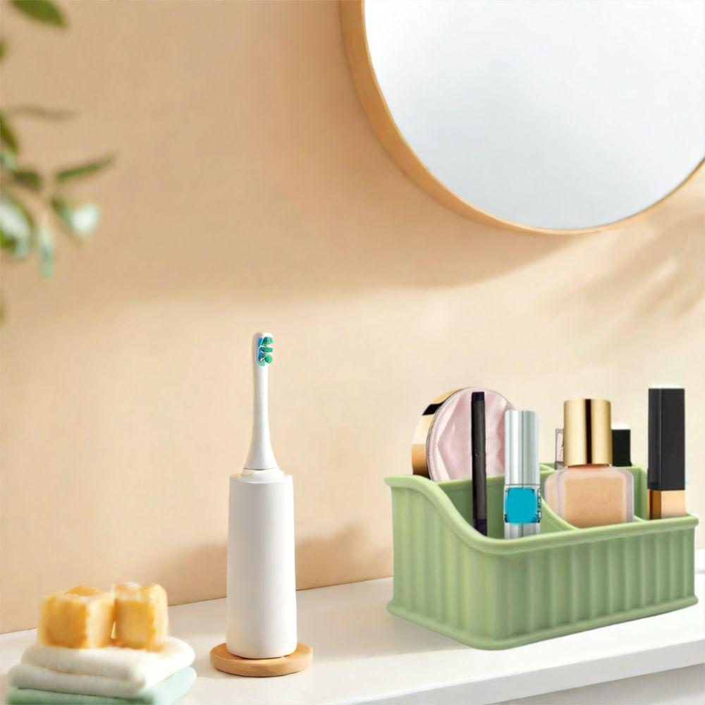 Detachable Silicone Toothbrush Storage Box Anti-Slip Toothbrush Toothpaste Organizer Bathroom