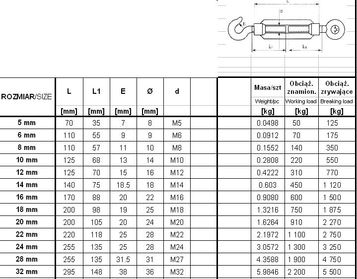 TURNBOLT HOOK+EYE 12*125MM - SRZ 12*125