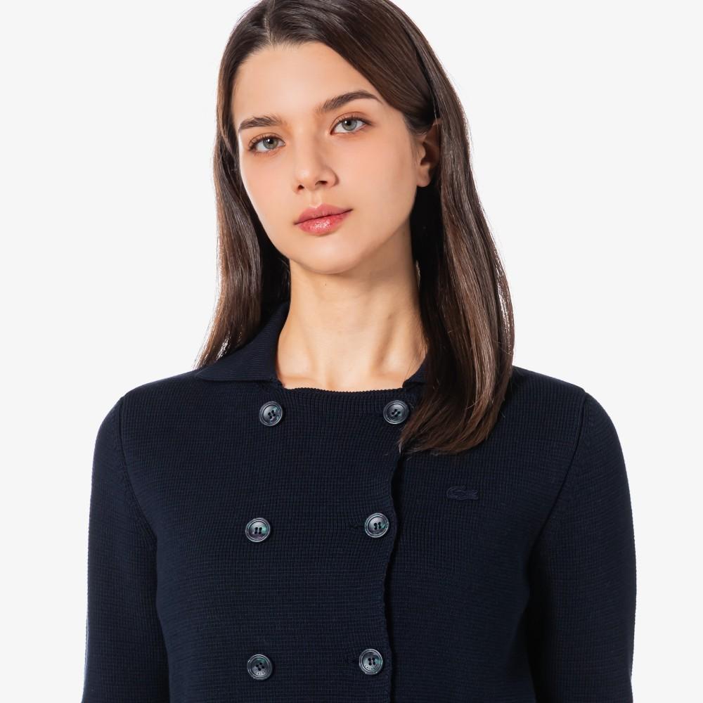 Lacoste Women's Double Jacket-Style Cardigan AF190E-56GHDE