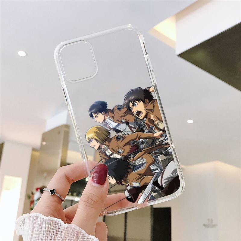 RUICHI Attack On Titan Anime Phone Case For Samsung GalaxyS20 S21 S30 FE Lite Plus A21 A51S Note20 Transparent Shell