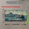 15x30cm Metall-Wandkunst Dekschild aus Blech Vintage-Plakette