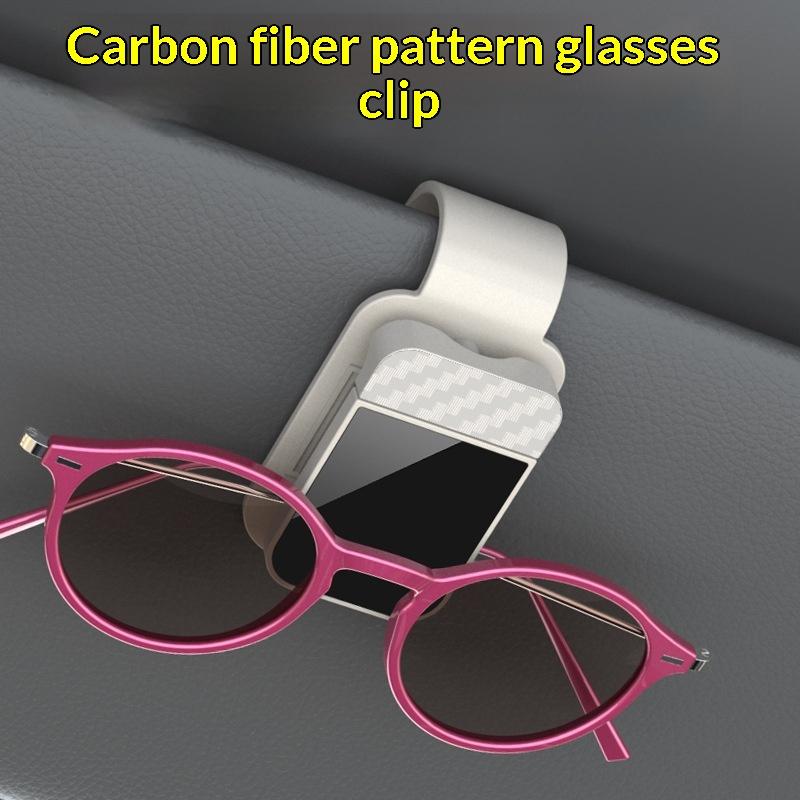 Car Sun Visor Sunglasses Clip Holder Stable Eyeglasses Hanger Card Ticket Organizer Interior Storage Clip Car Accessories