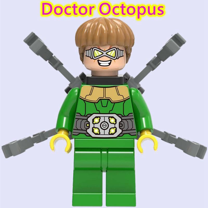 Minifigures Avengers Doctor Octopus Sandman Spider Man Building Blocks Toy