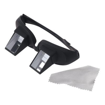 Schwarze Häkelbrille Prismenbrille Horizontale Lesebrille Nach Unten Schauende Refraktive Brille zum Häkeln, Lesen, Fernsehen