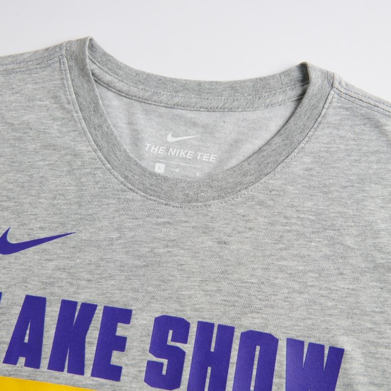 Nike NBA Collaboration Dri-Fit Los Angeles Lakers T-Shirt Kids Tops Gray 3Z2B7BAW3-LAK