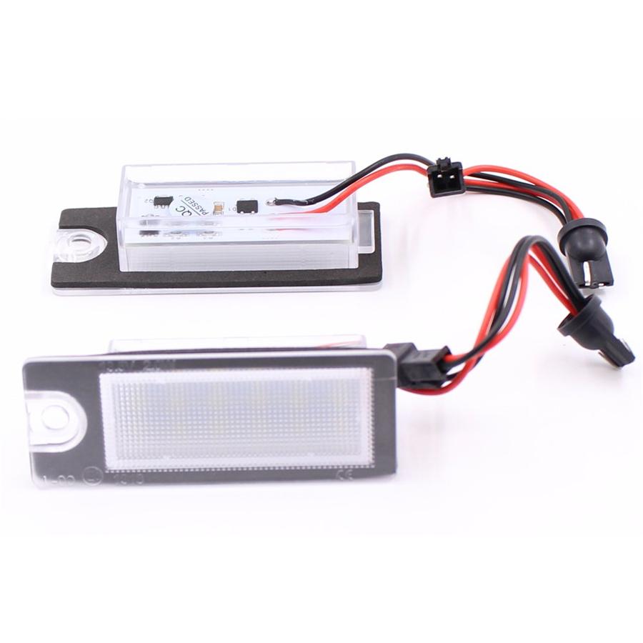 2PCS Error Free 18 LED License Plate Lights Fit For Volvo S80 V70 XC70 S60 XC90