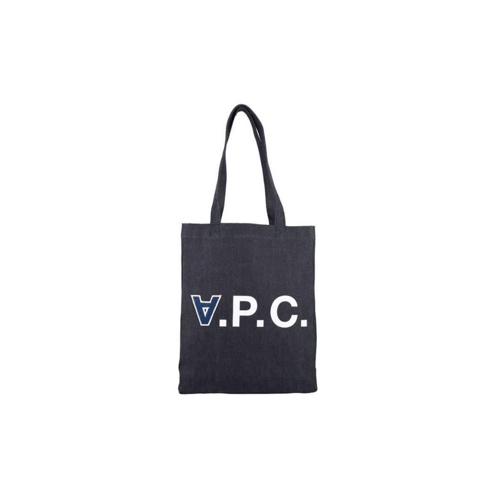 New A.P.C Cotton Tote Bag, Shopping Bag, Handbag Women's Indigo M61683COCSXIAI