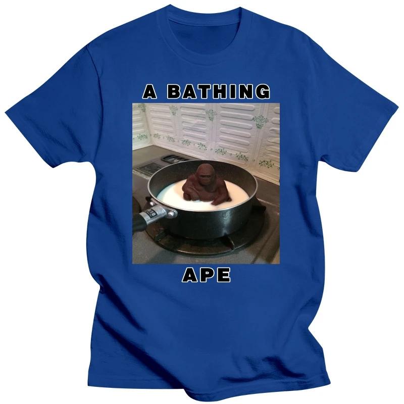 Ape Bathe T-Shirt Milch Affe Milch Affe sitzen