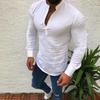 Versatile Men's Slim Fit V Neck Long Sleeve Muscle Tee T-shirt Ideal For Any Occasion
