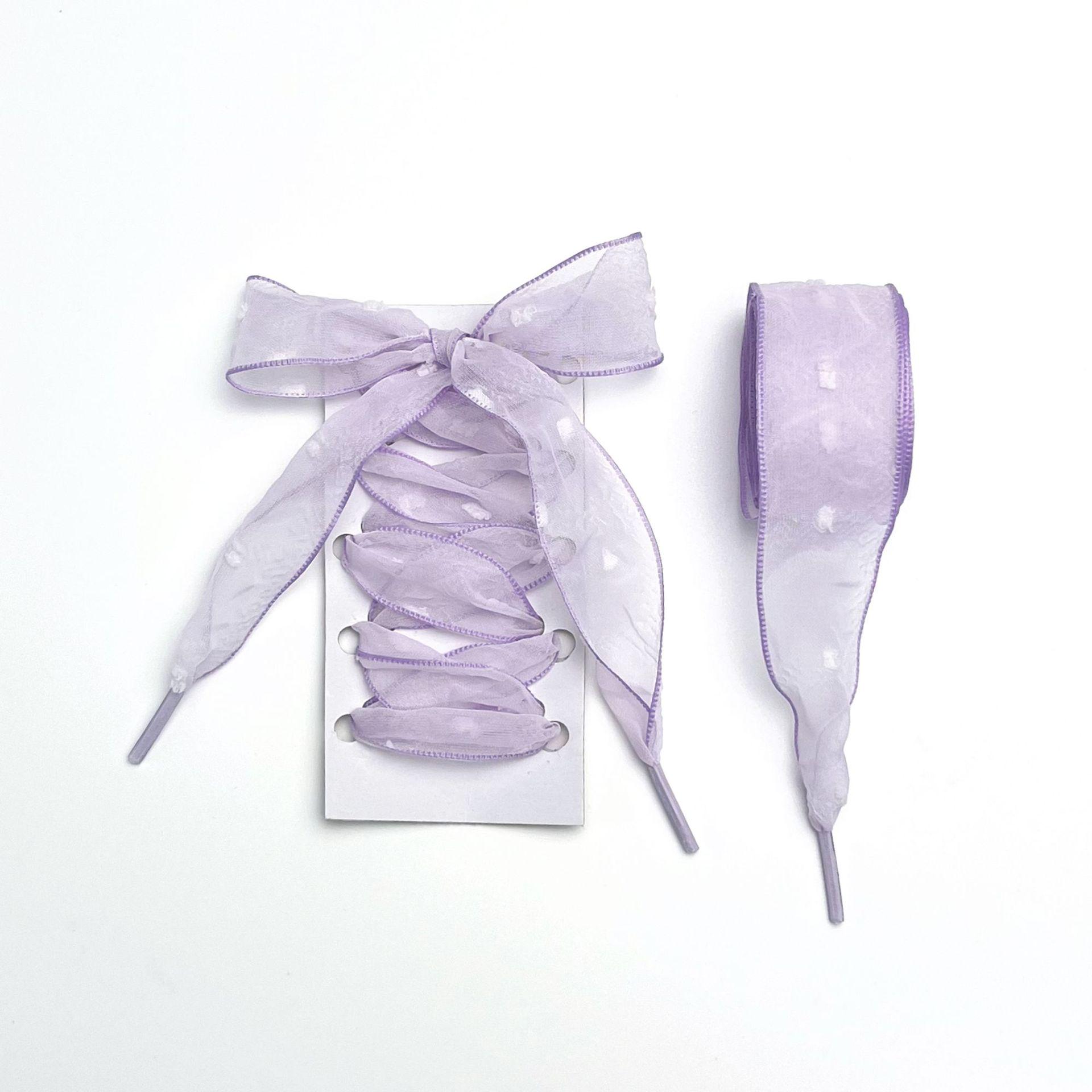 

Пряжа Снежинка Китайский Стиль Широкие Атласные Плоские Шнурки 80 cm светло-фиолетовый