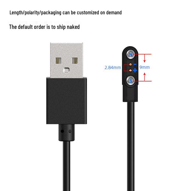 Smartwatch Charging Cable: 4P2P Pin, 2/4 Core, Magnetic Charger