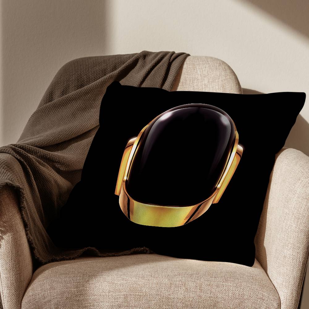 Band Cool Daft Punk Pillow Case Pillow Case Living Room Sofa Cushion Cover Suitable For Home Bedroom Room Decoration