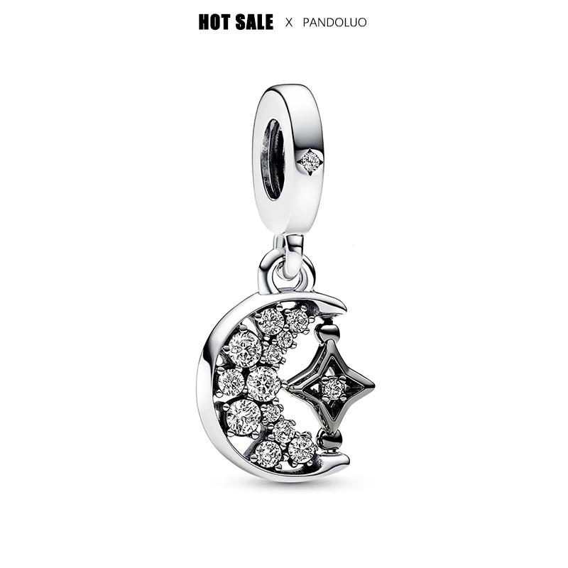 New In Sun Moon Stars Shape Pendant Charm Beads Fits Bracelets Bangle Necklace Women Luxury Diy Jewelry Party Festival Gift