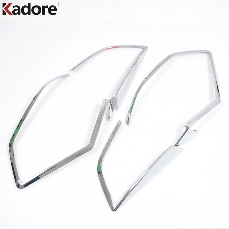 Rear Tail Light Lamp Cover Trim For Nissan X-TRAIL Rogue 2014 2015 2016 Chrome Car Taillight Bezel Trims Accessories