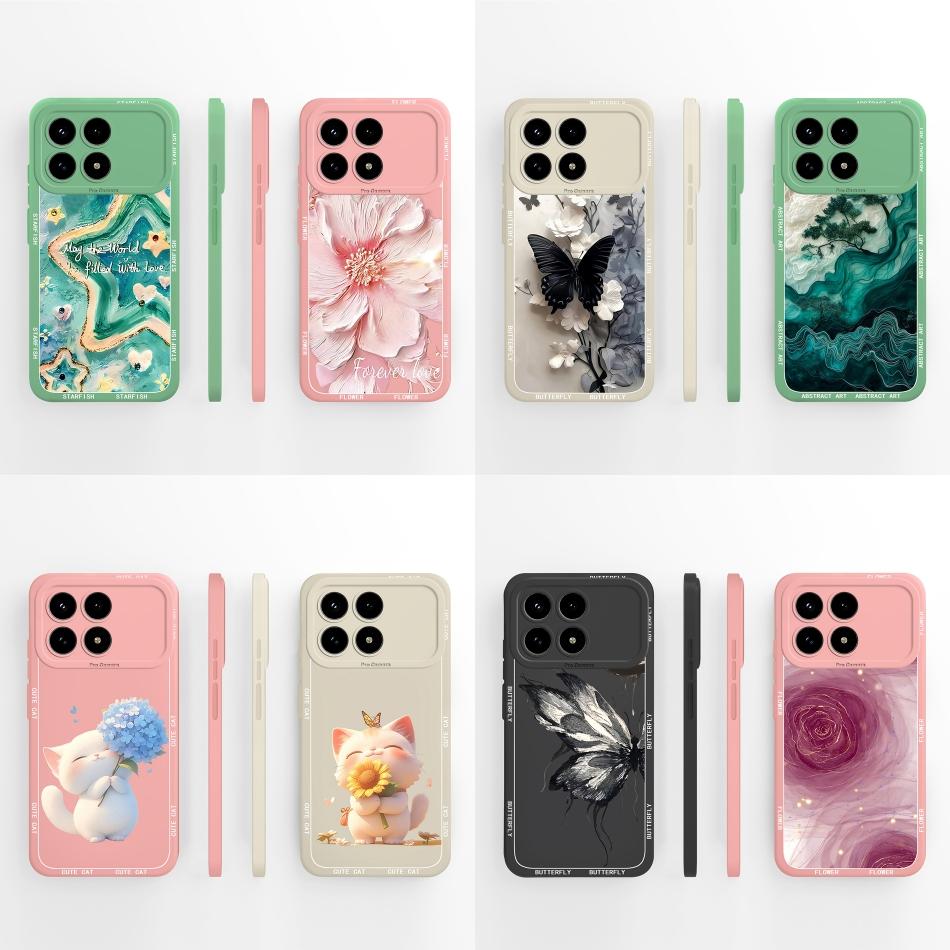 For Poco F8 Pro / F8 Ultra Phone Case Creative Design Lightweight Funda For Poco F 8 Pro F8Ultra Soft Liquid Silicone Shell Capa