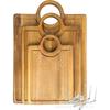 Wood Cutting Board Set Dual-Sided Kitchen Chopping Serving Tray Pizza Steak Deli Pastries