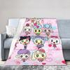 Cartoon Love Tamagotchis Knitted Blankets Fleece Throw Blankets Summer Air Conditioning Personalised Ultra-Soft Warm Bedspreads