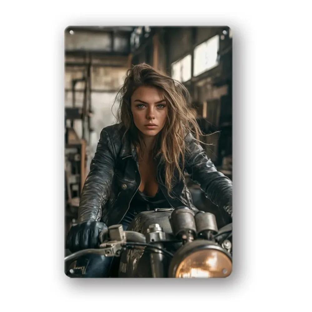 Vintage Motorcycle Metal Tin Sign 8x12 Garage Bar Wall Decor 20x30
