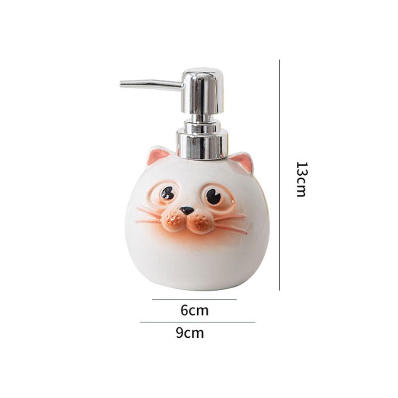 350ml ceramic soap dispenser bathroom toilet press type lotion bottle hand sanitizer shampoo shower gel separate bottles