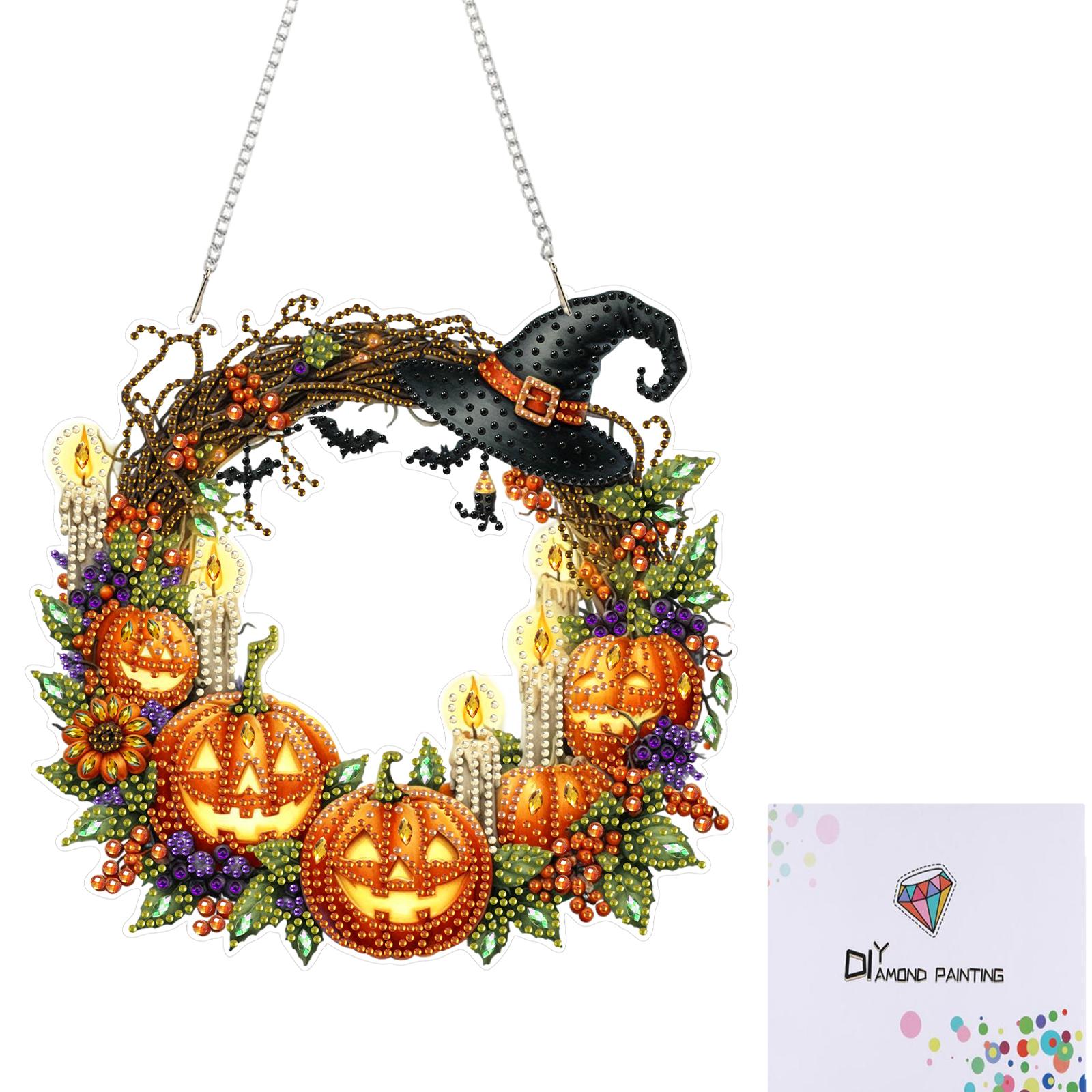 

Special Shape Diamond Painting Set 2D Flat Acrylic DIY Rhinestone Diamond Art Window Pendants Window Hanging Art for Home Decor