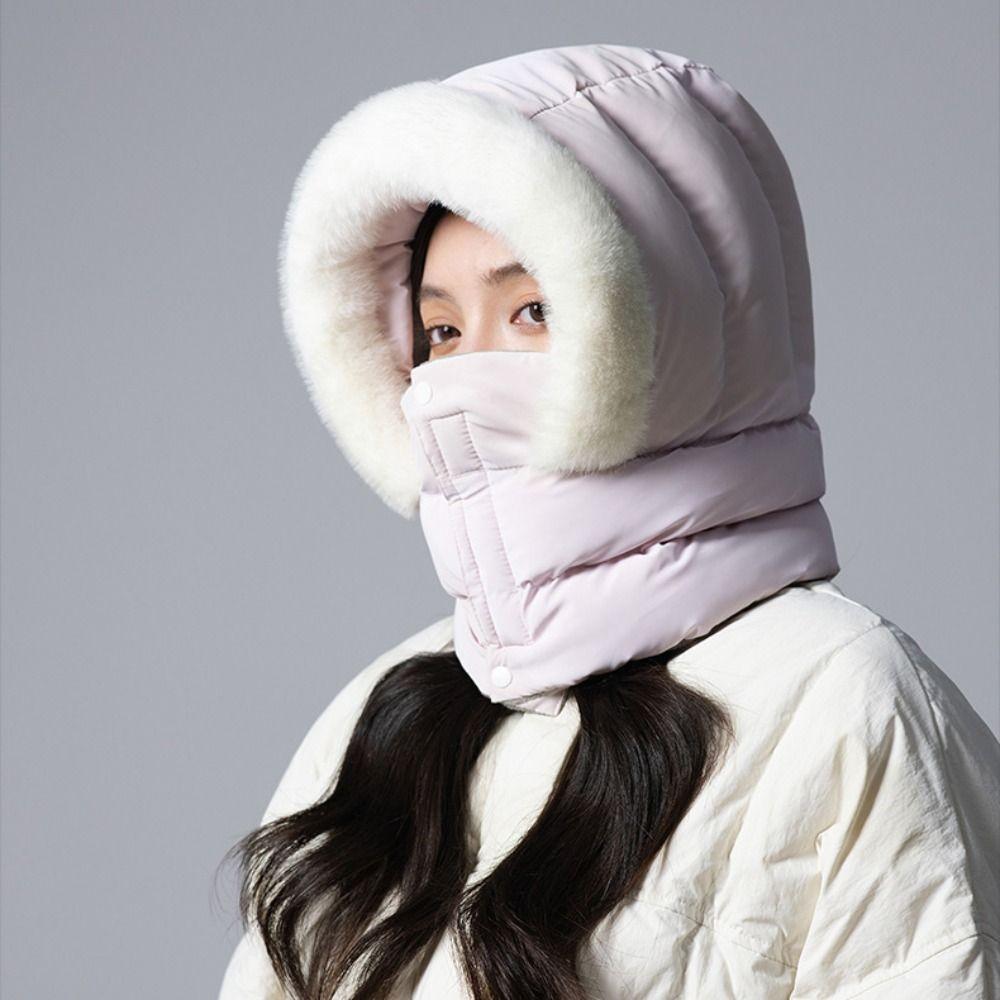 Keep Warm Warm Scarf Face Mask Windproof Lei Feng Hat Fashion 3-in-1 Winter Cycling Hat  Outdoor