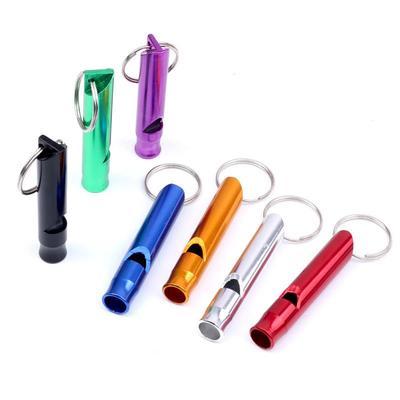 1Pc Firefighting Aluminum Alloy Whistle, Large Outdoor Metal Survival Training Whistle, Extreme Gear