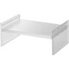 Yamazaki Extendable Refrigerator Storage X D20 X Tower Adjustable Width and Storage Organizing 8065 (Yamazaki Industries) Rack, White, Approx.