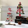 Christmas Tree-Shaped Wooden Letter Sign: Creative Desktop Decoration