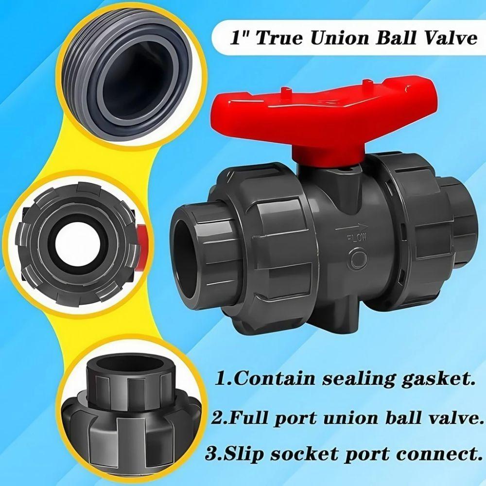 Plastic Double Way Ball Valve Irrigation Water Pipe Fittings PE Pipe Faucet Diverter Household