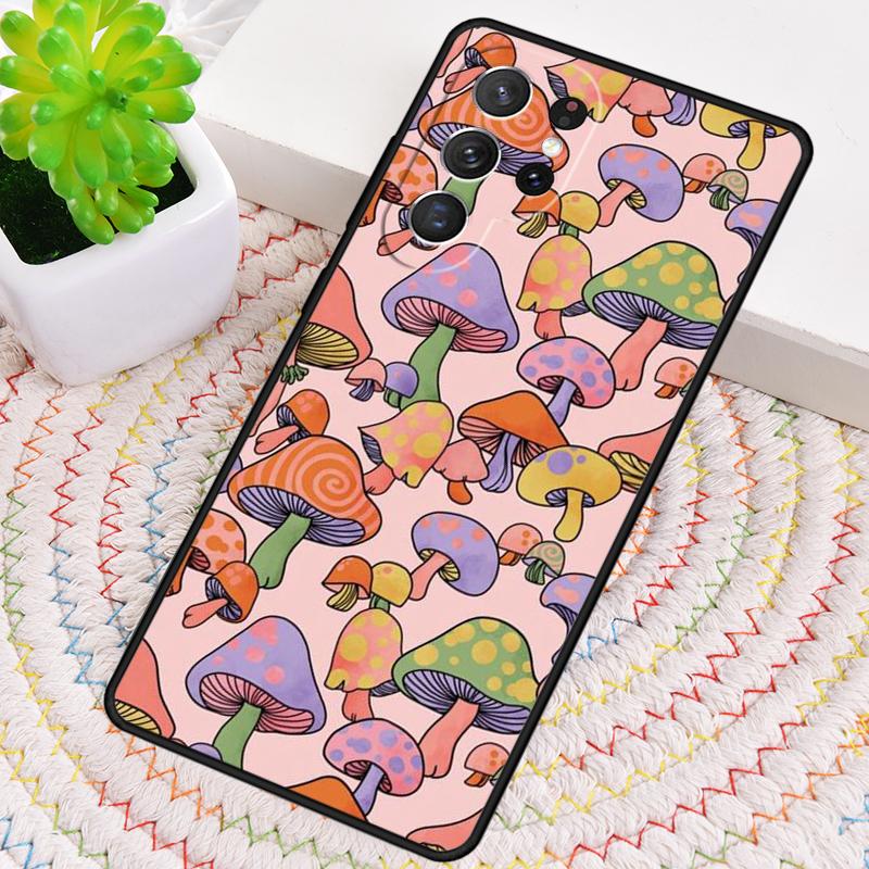 Psychedelic Mushrooms Florals Phone Case For Samsung Galaxy Note 10 Pro S26 S25 S24 S23 S22 Ultra Plus S21 FE S20 Cover