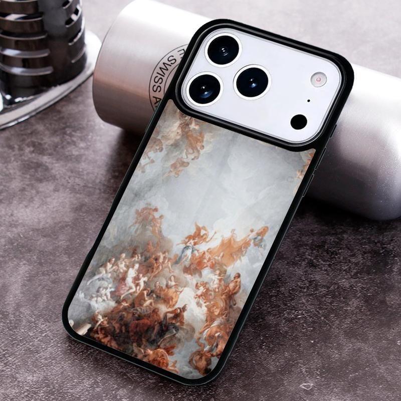 Vintage Baroque Painting Phone Case For iPhone 17,16e,15,14,13,12,11,Mini,Pro,MAX soft Silicone Cover