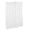 Shower Curtain 70 inch Boho Vintage Ruffle Bathroom Curtain with Hooks for Decoration