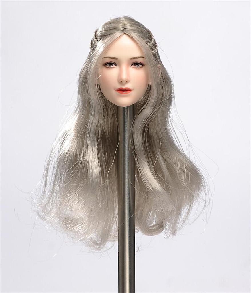 scale head beautiful woman head carving figure girl fits female action figure 1/6 sculpt, head, carving, 12-inch