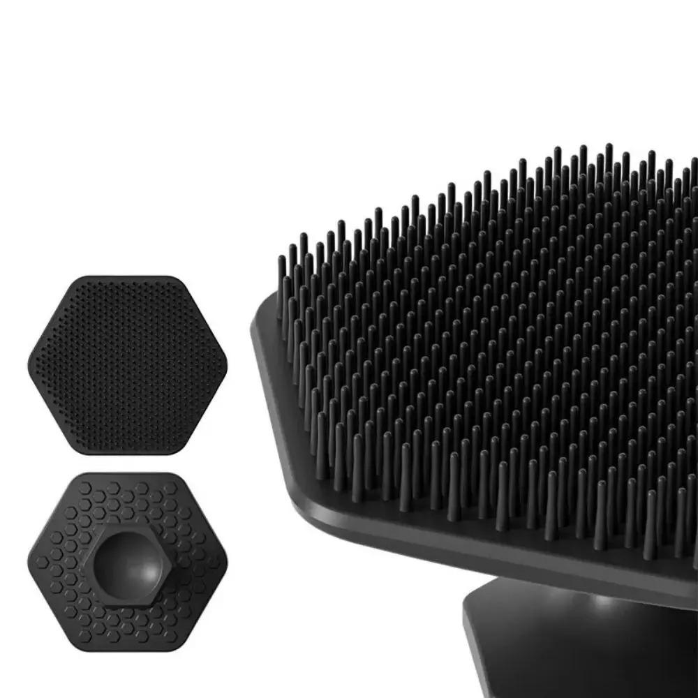 1Pc Alwafore Facial Cleaning Brush Scrubber Silicone Miniature Face Deep Clean Shave Massage Face Scrub Brush Face Cleaner Men