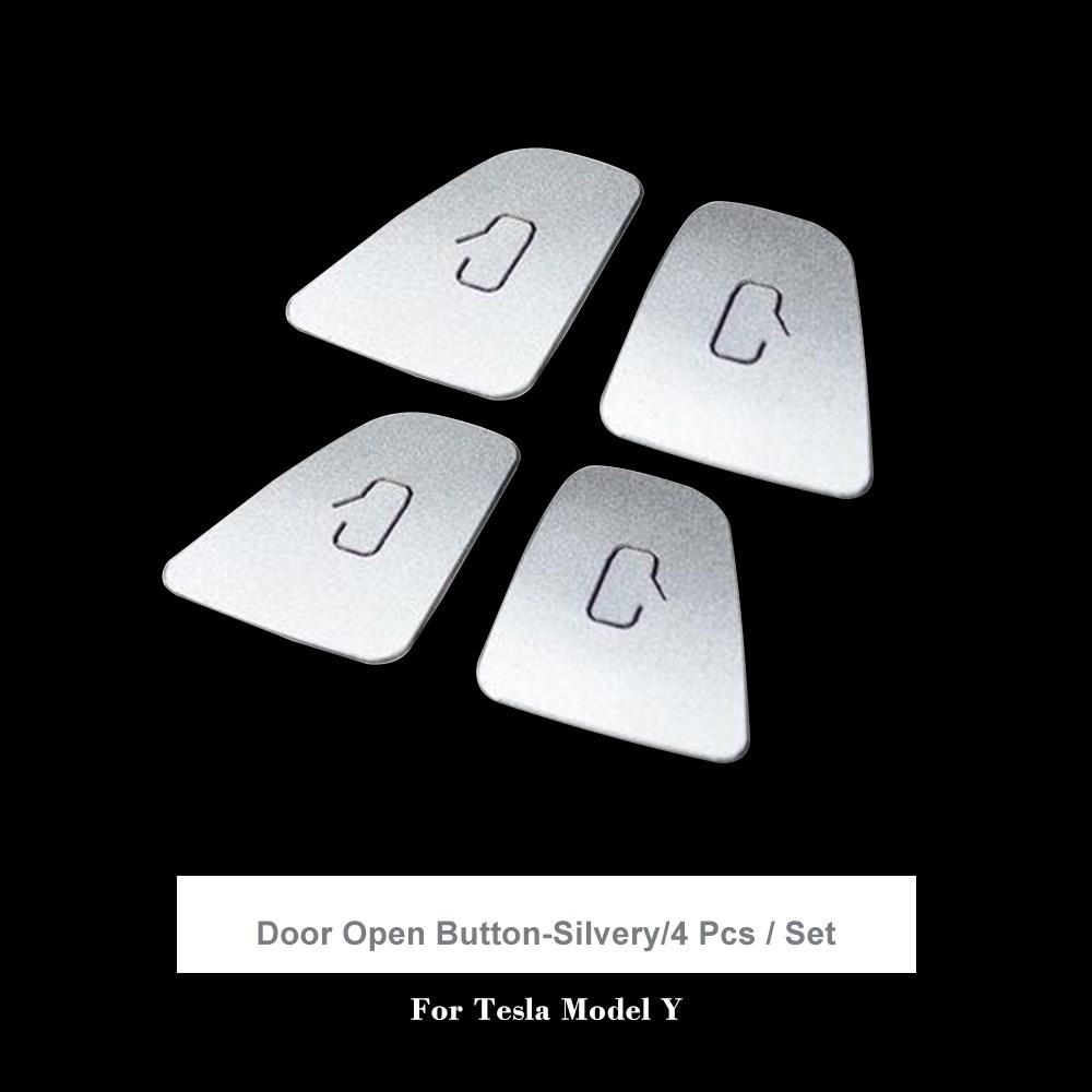 Středové ovládání z hliníkové slitiny Tlačítko s nalepovacím oknem Dekorace celého vozu pro model Tesla 3/Y Klika dveří Volant