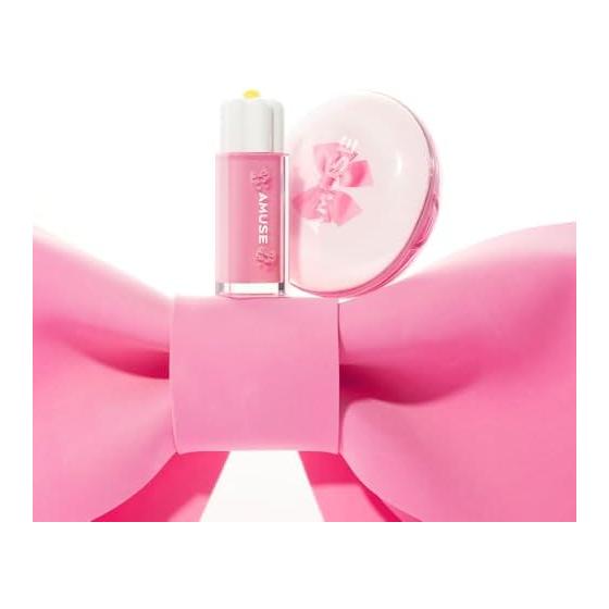 [AMUSE Official] Ballerina Edition Ceramic Skin Perfector Cushion + Dew Tint Project Set (01 Pure Product & Refill Set + Tokyo Rose + Ribbon Puff