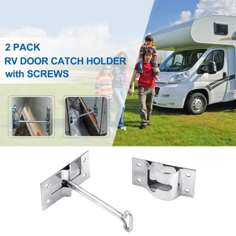 Stainless Steel Heavy-duty Capacity T-Style Entry Door Catch Holder for RV