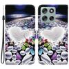 For Motorola Moto G56 5G Case Pattern Printing Anti-Drop Leather Flip Wallet Phone Cover with Lanyard