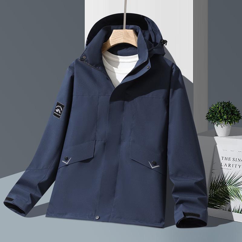 New Unisex Windproof Waterproof Hooded Jacket for Spring/Autumn Outdoor Sports