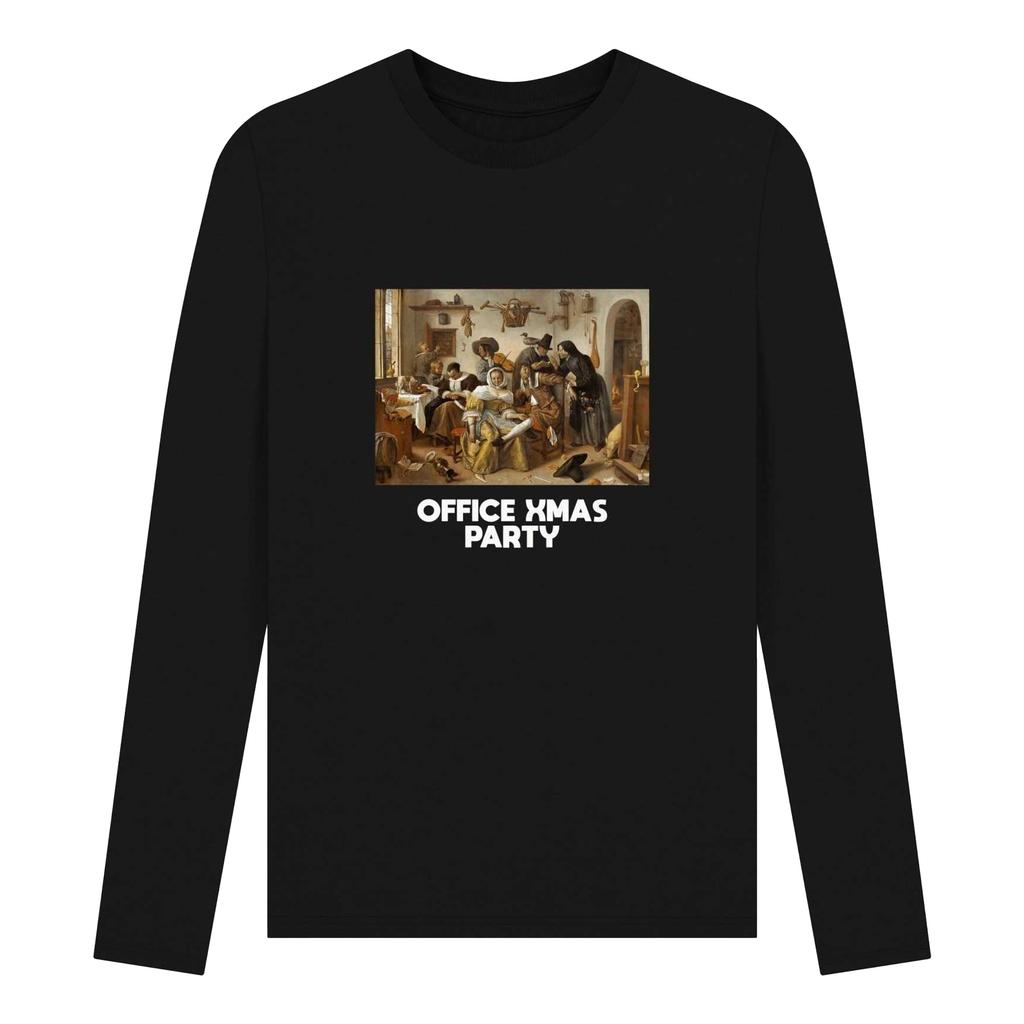 Apoh Unisex Adult Office Xmas Party Long-Sleeved T-Shirt