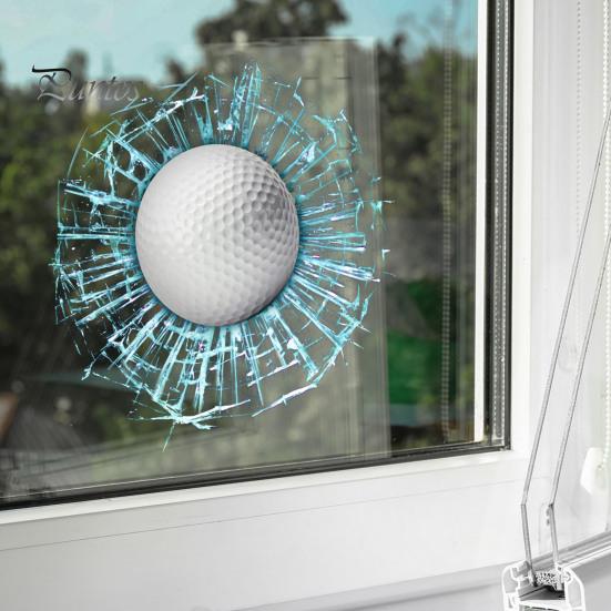 3D-prank vanskelig knust glass-klistremerke Realistisk visuell påvirkning Vanntett Sterk klebrighet Enkel påføring Bildekal Vindusklistremerke