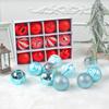 12pcs Plastic Painted Christmas Balls Set Cartoon Merry Xmas Tree Decor  Home Xmas Decor
