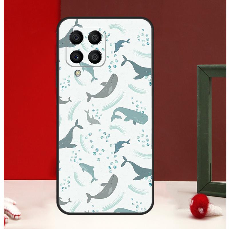 

Чехол для Samsung Galaxy M56 M36 M16 M31 M21 M13 M33 M53 M15 M35 M55 M12 M32 M52 M14 M34 M54 с изображением кита Samsung M52 5G