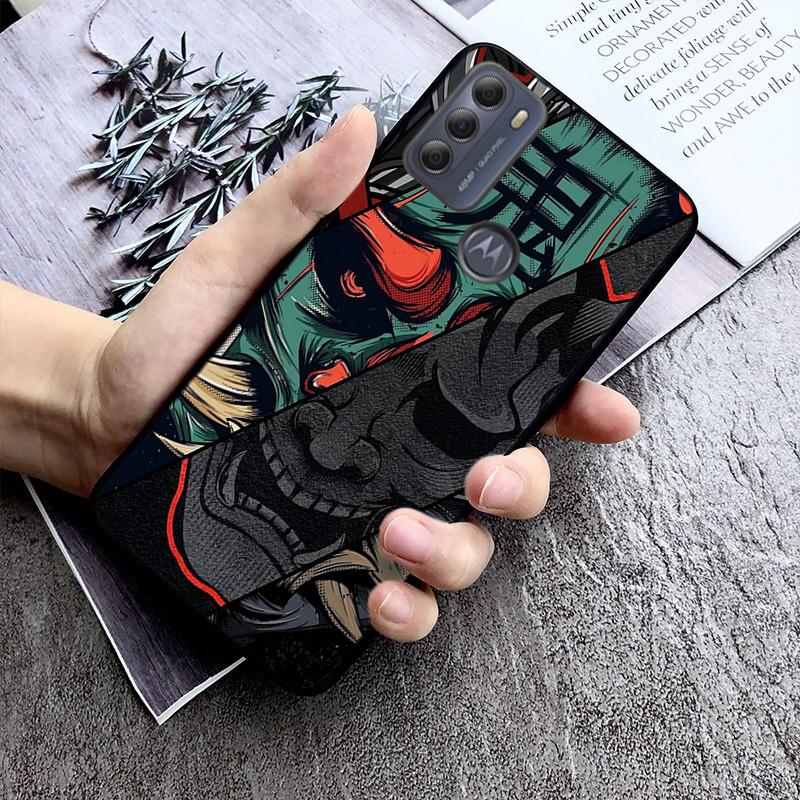 

Japanese Oni Mask Devil Phone Case For Moto G85 G55 G05 G14 G75 G31 G50 G10 G20 G30 G60 G13 G32 G84 G54 G53 G72 G24 Power Moto G24 Power