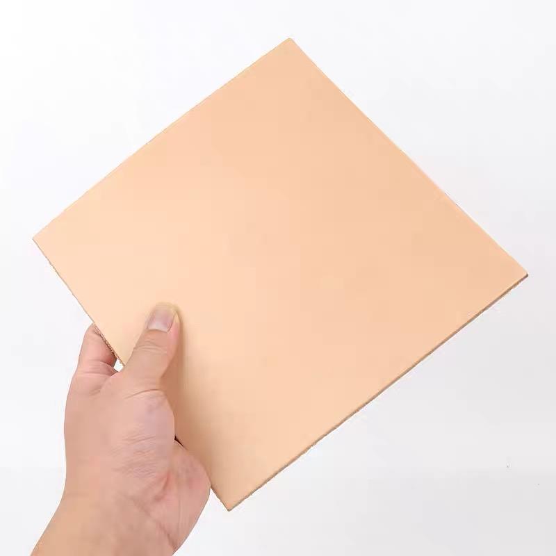 

Thick cowhide material 4.5mm genuine leather, stiff cowhide sole, table cushion pad, knife sheath, whole piece of buffalo thicke 40x60cm слоновая кость